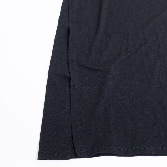 Eileen Fisher Mock Neck Long Sleeve Tunic Black Top Small Petite Lyocell - Picture 6 of 11